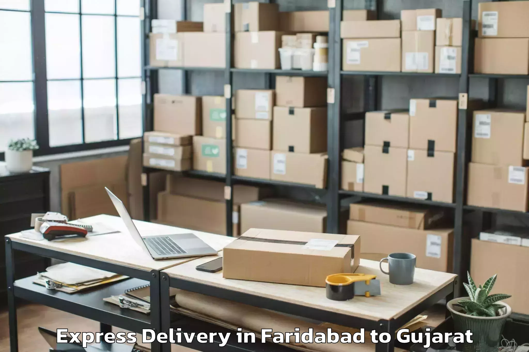 Book Your Faridabad to Dholka Express Delivery Today